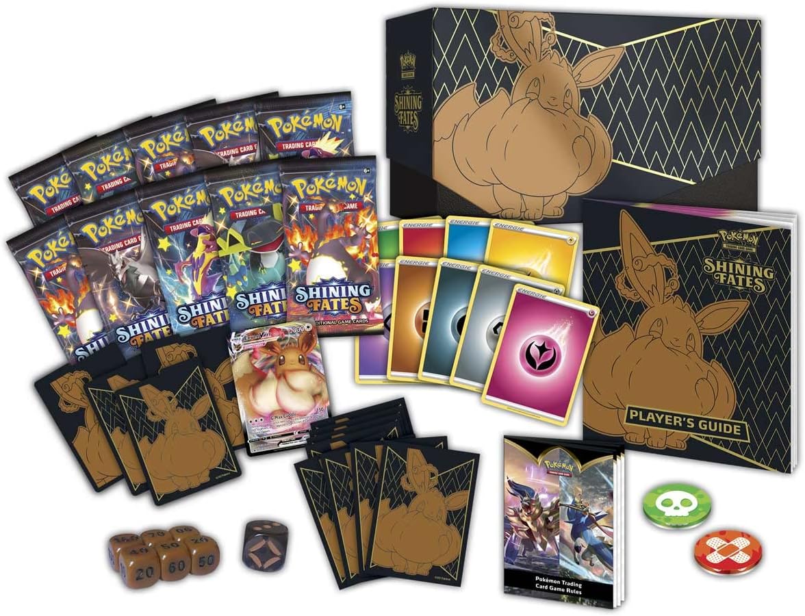 Pokémon TCG: Sword & Shield – Shining Fates Elite Trainer Box (10 Boosters & Premium Accessories)