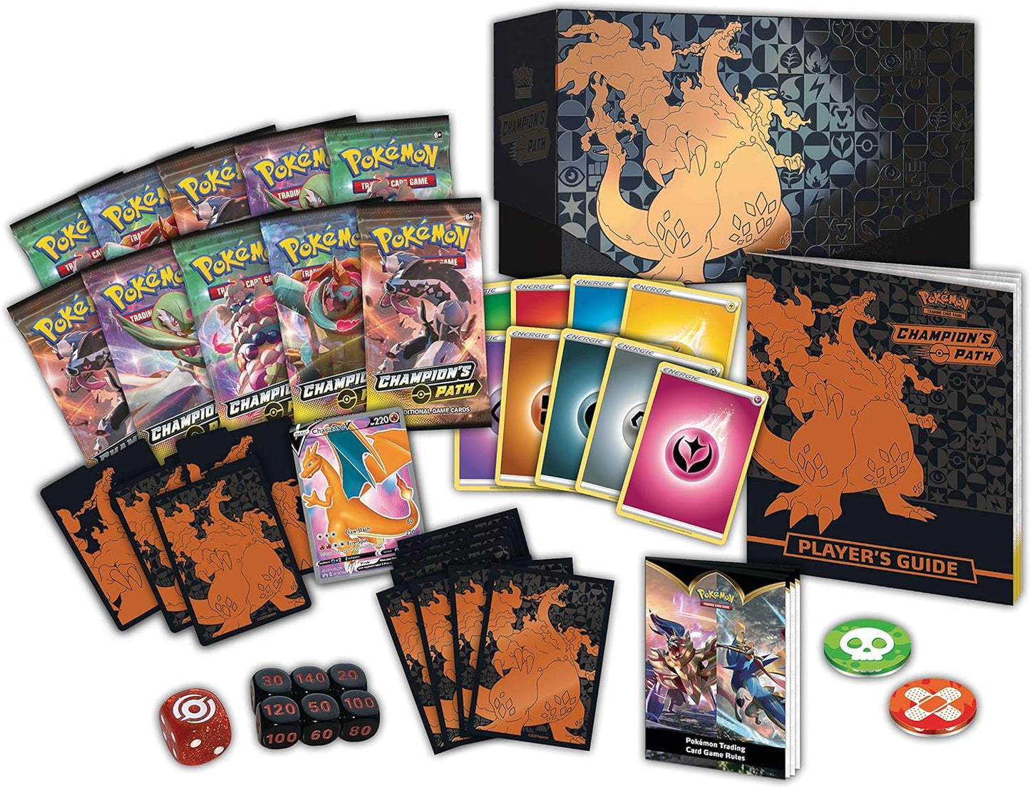 Pokémon TCG - Champion's Path - 5 Elite Trainer Box, Multicolor